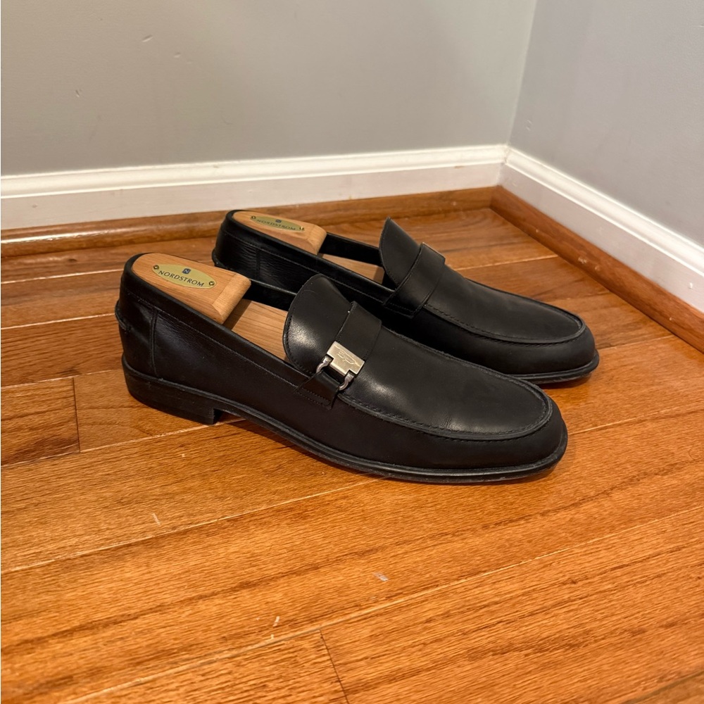 Salvatore Ferragamo Black Leather Loafers